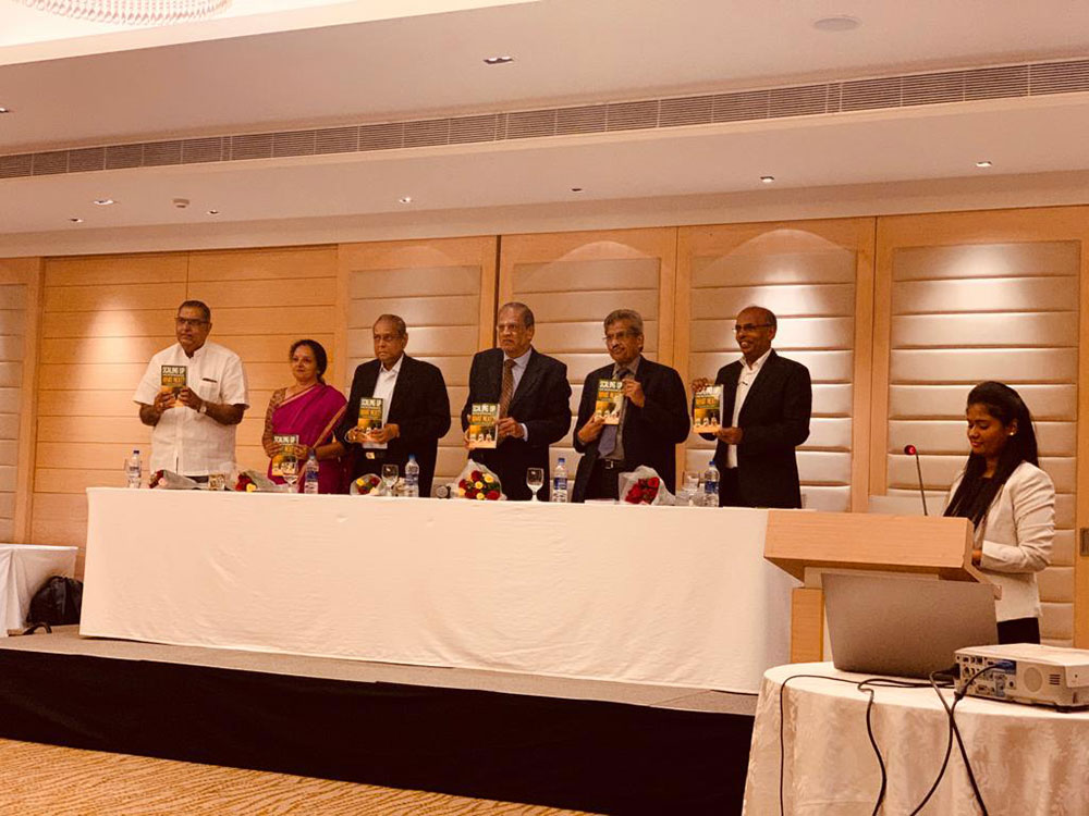 <p>Scaling up Microfinance: What next? book launch at Chennai on 30th Nov 2019. Mr.M.S.Sundara Rajan, Former CMD of Indian bank released the book. Dr.J.Sadakadullah, Former Regional Director, RBI looks on.</p>
